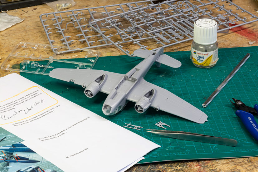 First build images of the new Airfix Bristol Beaufort Mk1 A04021 on the Airfix Workbench blog