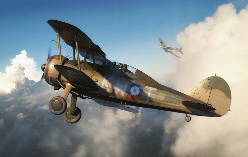 New Airfix Gloster Gladiator A02052A RAF No.615 Squadron Battle of France on the Airfix Workbench blog