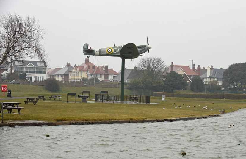 The Lytham St Annes Memorial Spitfire Vb W3644 on Airfix and Corgi Aerodrome