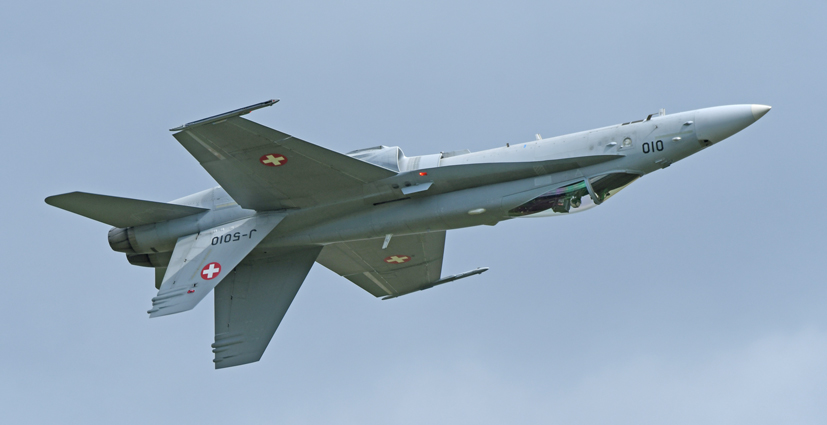 Swiss Air Force McDonnell Douglas F/A-18 Hornet at Cosford Airshow on the Airfix and Corgi Aerodrome blog