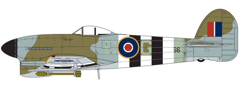 D-Day Tank buster Hawker Typhoon A02041A on the Airfix Workbench blog