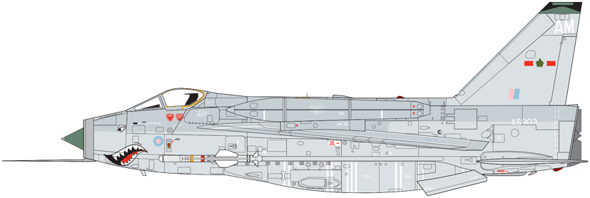 Airfix English Electric Lightning F.6 XS903 'Sharkmouth' A04052A on Airfix Workbench blog