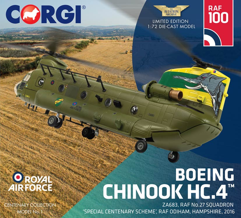 RAF Centenary Collection Boeing Chinook AA34214 competition on Corgi Diecast Diaries Blog
