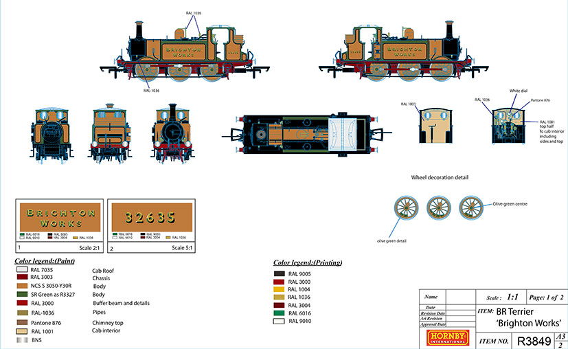 R3849 Brighton Works Terrier Locomotive | Hornby Model Railways