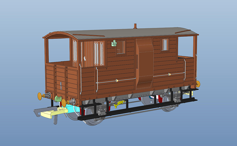 Hornby Engine Shed LSWR New Van CAD