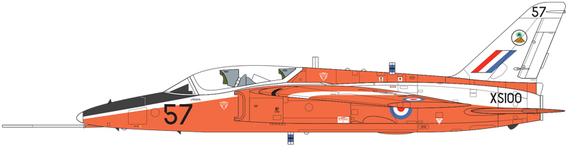 Airfix Folland Gnat T.1 XS100 RAF No.4 Flying Training School RAF Valley A02105
