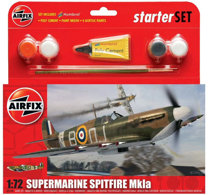 Airfix Spitfire Starter Set challenge with IPMS Lancashire on the Airfix Workbench blog