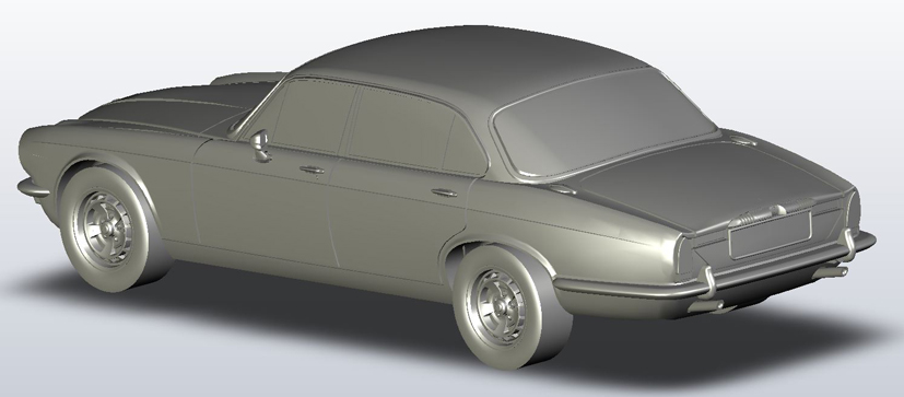 Exclusive Corgi Vanguards Jaguar XJ6 scan and CAD development on Corgi die-cast diaries blog