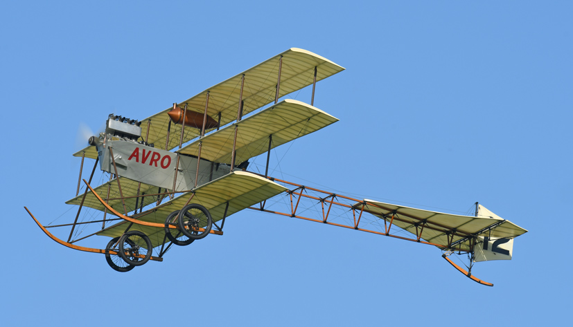 Shuttleworth Season Premier Airshow review Avro Triplane on Airfix and Corgi Aerodrome