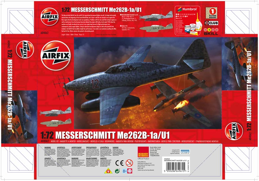 Exclusive new Airfix Messerschmitt Me262B-1a Nightfighter A04062 on the Airfix Workbench blog