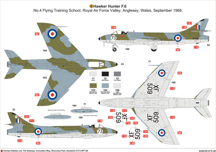 New Airfix Hawker Hunter F6 A09185 RAF fighter on the Airfix Workbench blog