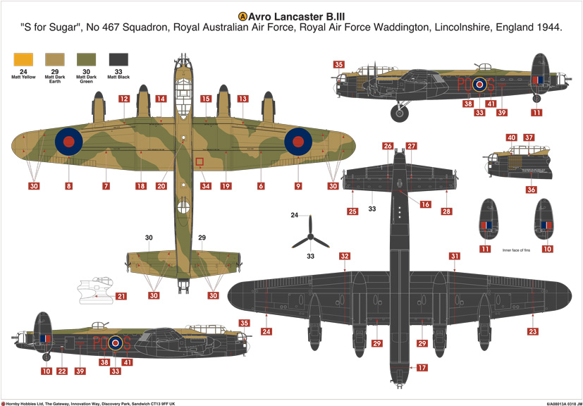 Exclusive new Airfix Avro Lancaster Hendon Centurion S for Sugar A08013A on the Airfix Workbench blog