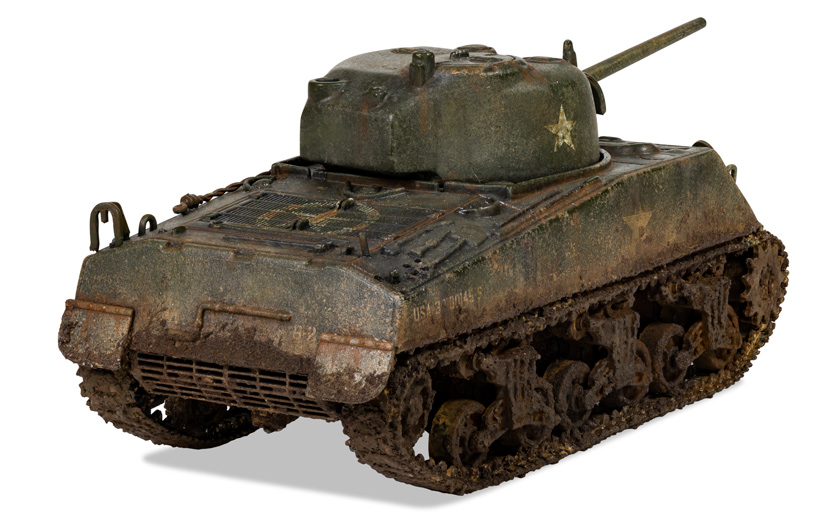 Corgi Military Legends US Sherman Tank CC51031 Battle of the Bulge looks very different with a weathered finish Would you consider weathering your Corgi Military Legends diecast model on the Diecast Diaries blog in Corgi week