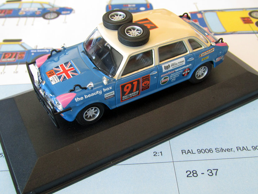 Exclusive Corgi Vanguards VA08913 Morris 1800 Rally car on the die-cast diaries blog